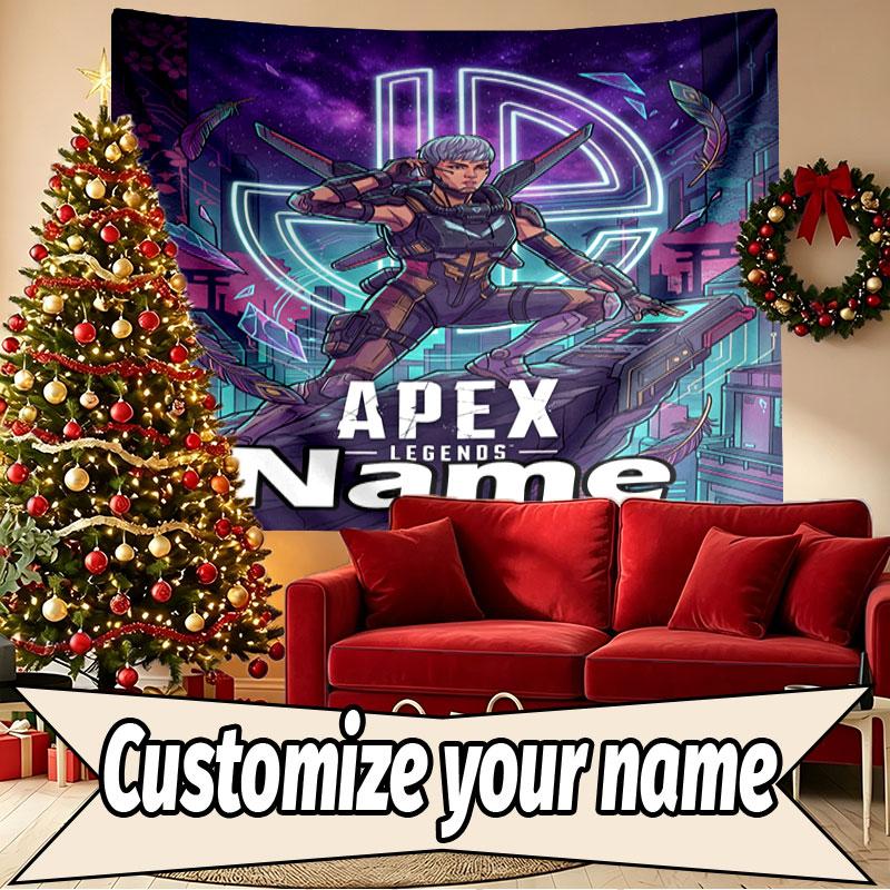 Custom Name Personalized Apex Legends Print Tapestry, Wall Art Decor, Bedroom, Dorm, Apartment, LivingRoom, Party Backdrop, Gift for Birthday
