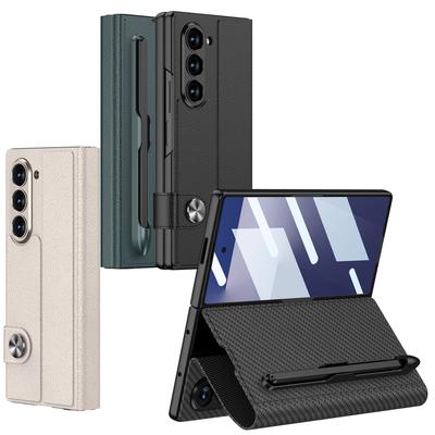 Чехол для мобильного телефона Samsung ZFold7, откидной кожаный чехол со слотом для ручки, защитный чехол с пленкой, интегрированный чехол для защиты от падений Fold7