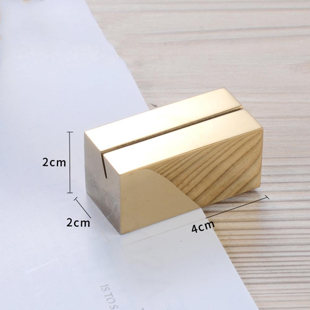 Geometric Shape Photo Picture Holder Clip Solid Menu Sign Holder  Wedding Party