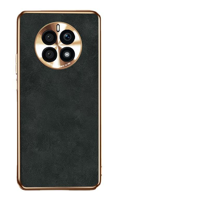 Применимо к чехлу для мобильного телефона Huawei mate50pro, овчина, гальваническое покрытие, всесторонний, защита от падения, Honor 80pro, металлическая линза, мужской