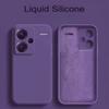 Luxury Liquid Silicone Phone Case for Xiaomi Redmi Note 13 Pro 4G 5G Matte Shockproof Soft Cover for Redmi Note 13 4G 5G 12 Pro Plus Bumper