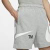 Nike Спортивная одежда Swoosh Logo Средняя посадка Эластичный полиэстер хлопок Повседневные шорты Мужские плавки Серый DD5998-063