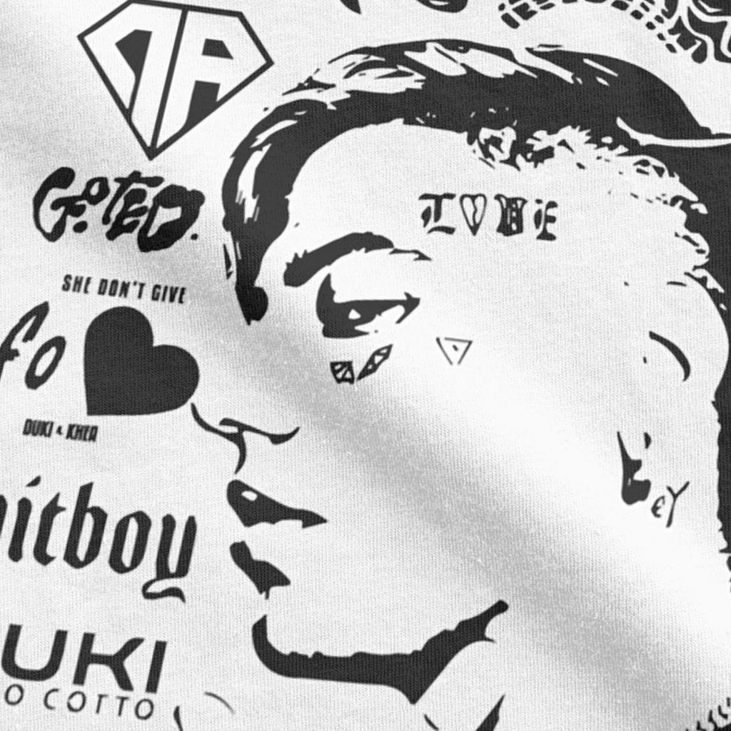 Rock Star Duki Rapper Music T Shirts for Men 100% Cotton Fashion for Male T-Shirt Crewneck Tees Tops Graphic Printed