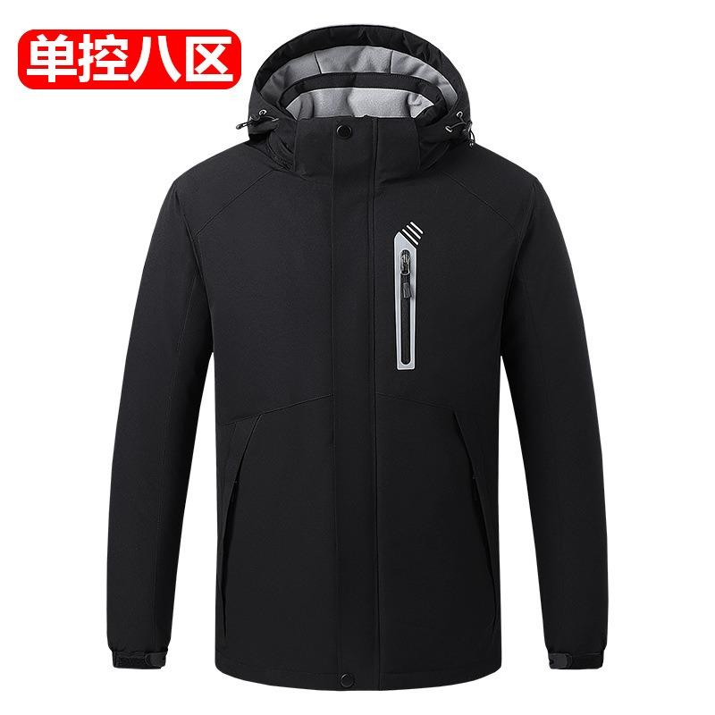 Зимняя умная куртка с подогревом, хлопковая куртка, теплая куртка, USB-зарядка, электрический подогрев, теплая мужская и женская одежда с капюшоном для пар