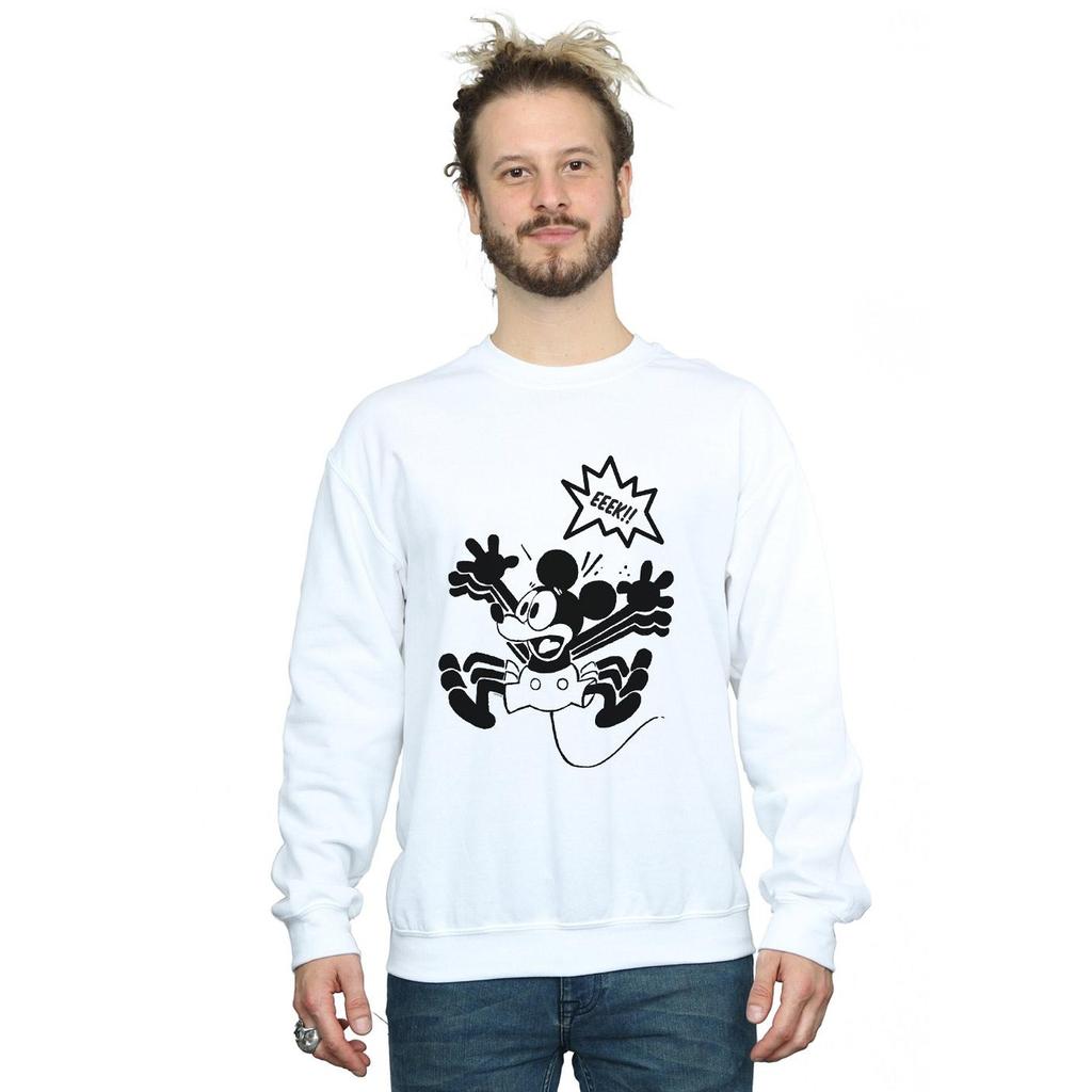 Disney Mens Mickey Mouse EEEEEK! Sweatshirt