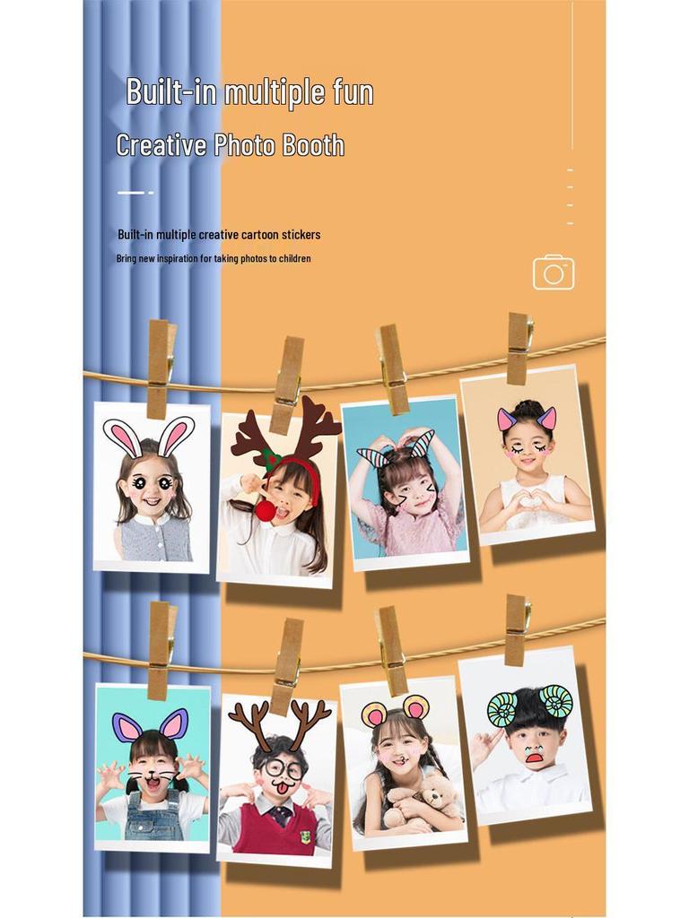 Children's HD Instant Digital Camera for Photos and Videos - Perfect Student Birthday or Festival Gift