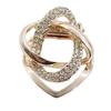 Brooch Gold-plated Sturdy Gold-plated Alloy Women Scarf Holder Ring for Daily Wear