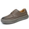 Spring and Summer New Men's Shoes Leather Breathable Versatile Thick-soled Hollowed Casual Leather Shoes Men's Sports Trendy Shoes
