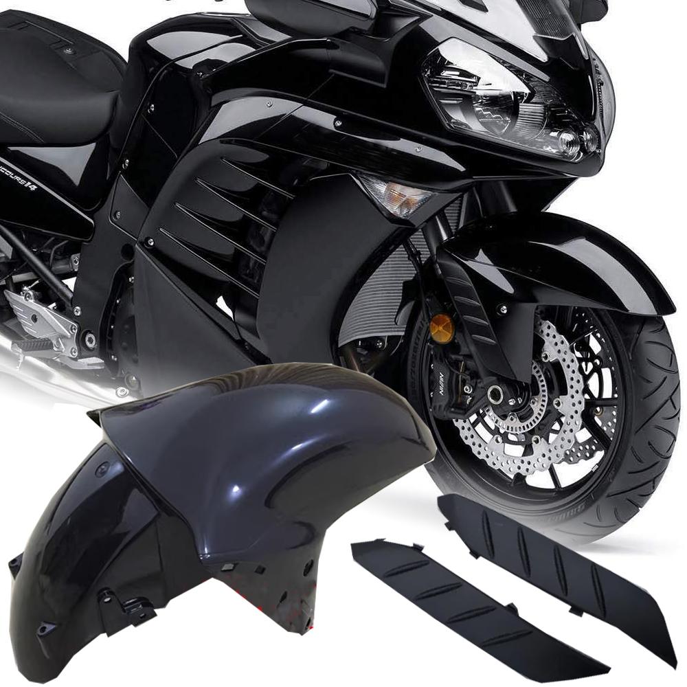 Motorcycle Front Mudguard For KAWASAKI GTR 1400 2007-2015 2016 2017 GTR1400 Fender Side Fairing Panel Wheel Cover Splash Guard