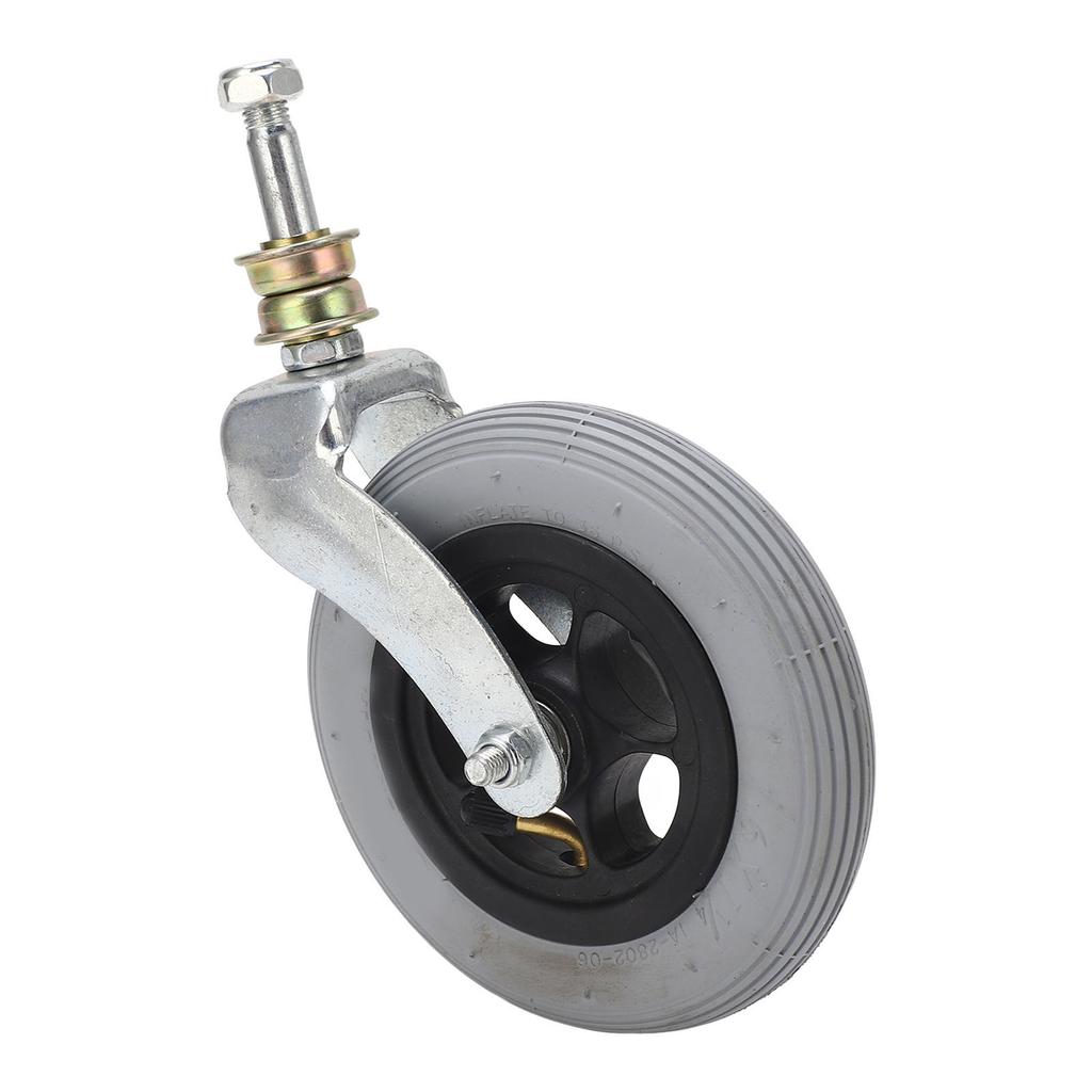 Сменное колесо для инвалидной коляски, серое, 6 дюймов, ПУ, надувное, универсальное переднее колесо для инвалидной коляски