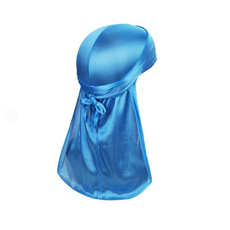 Men/Women Silk Polyester Bandana Hat Durag Rag Tail Headwrap Headwear Gift