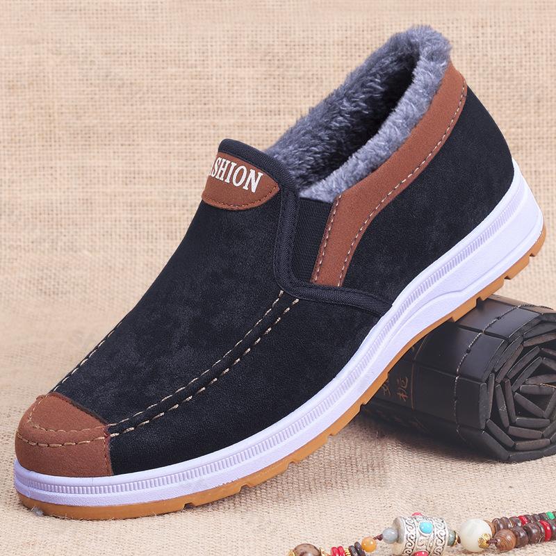 Модные зимние мужские зимние ботинки 2025 года, новые удобные утепленные ботинки, легкие уличные ботинки с защитой от холода и скольжения на платформе