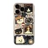Pet Portrait Sticker Collage Pattern Phone Case for iPhone 17 16 15 14 13 12 11 16E Series Pro Max Plus Double Layer Protection
