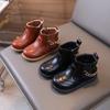 Children's Fashion Short Boots Boys' British Style Leather Boots Girls' Fashion Soft-soled Boots