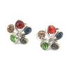 [N6272] - Designer Earrings 'Sissi' Multicolored Silver