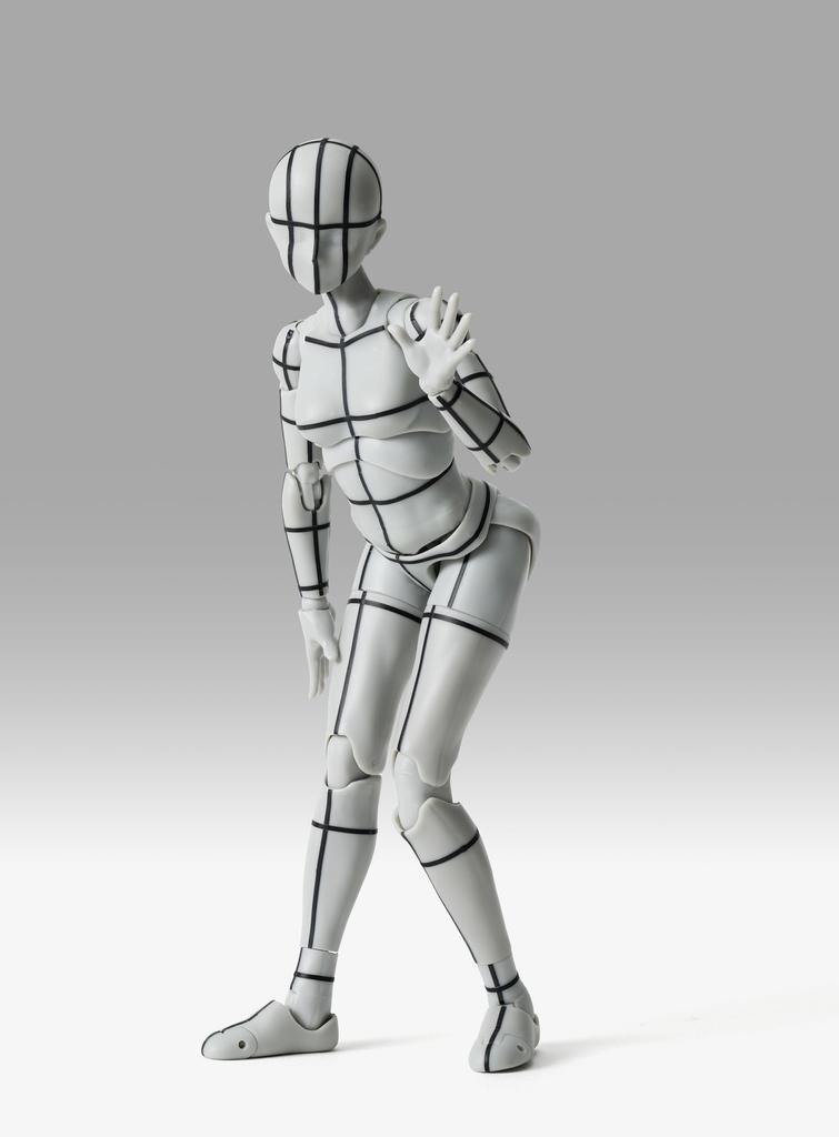 TAMASHII NATIONS Edition цветная 135 мм окрашенная подвижная фигурка SHFiguarts Body-chan -Спорт- -Проволочный каркас- (Серая версия.) приблизительно. ПВХ и АБС