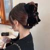 Большой бант для волос коготь нескользящий зажим для волос с сильной фиксацией модные аксессуары для волос для женщин и девочек