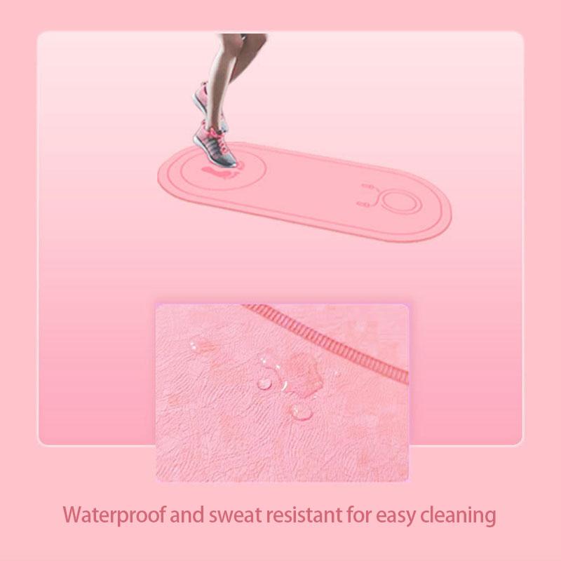 Утолщенная бесшумная скакалка 8 мм для фитнеса и спорта, звукоизоляционные и амортизирующие подушечки для скакалки в помещении, коврик для йоги