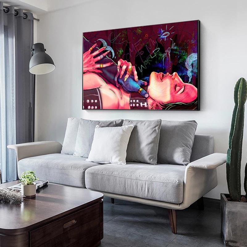 Sexy Pictures On The Wall Modern Fashion Posters and Prints for Living Room Lover Sex Canvas Picture for Home Room Decor