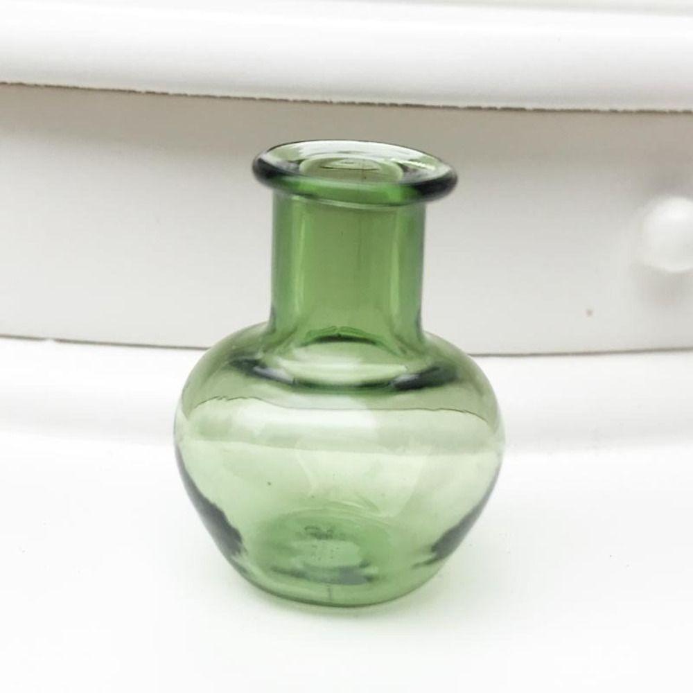 2pcs 6 Colors 1:12 DIY Kitchen Ornament Mini Glass Vase Doll House Decora Dollhouse Miniatures Vase