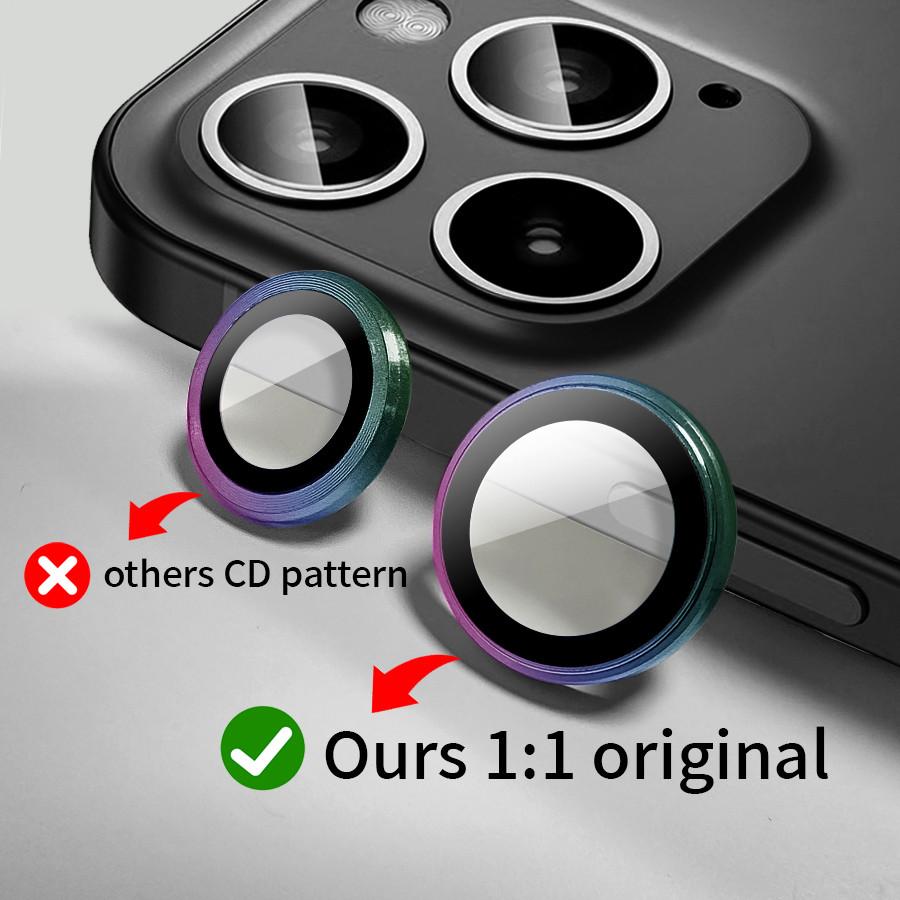 Официальные цвета металлическое индивидуальное кольцо объектив камеры протектор для iPhone 16 Pro Max 16 Plus закаленное стекло протектор экрана крышка