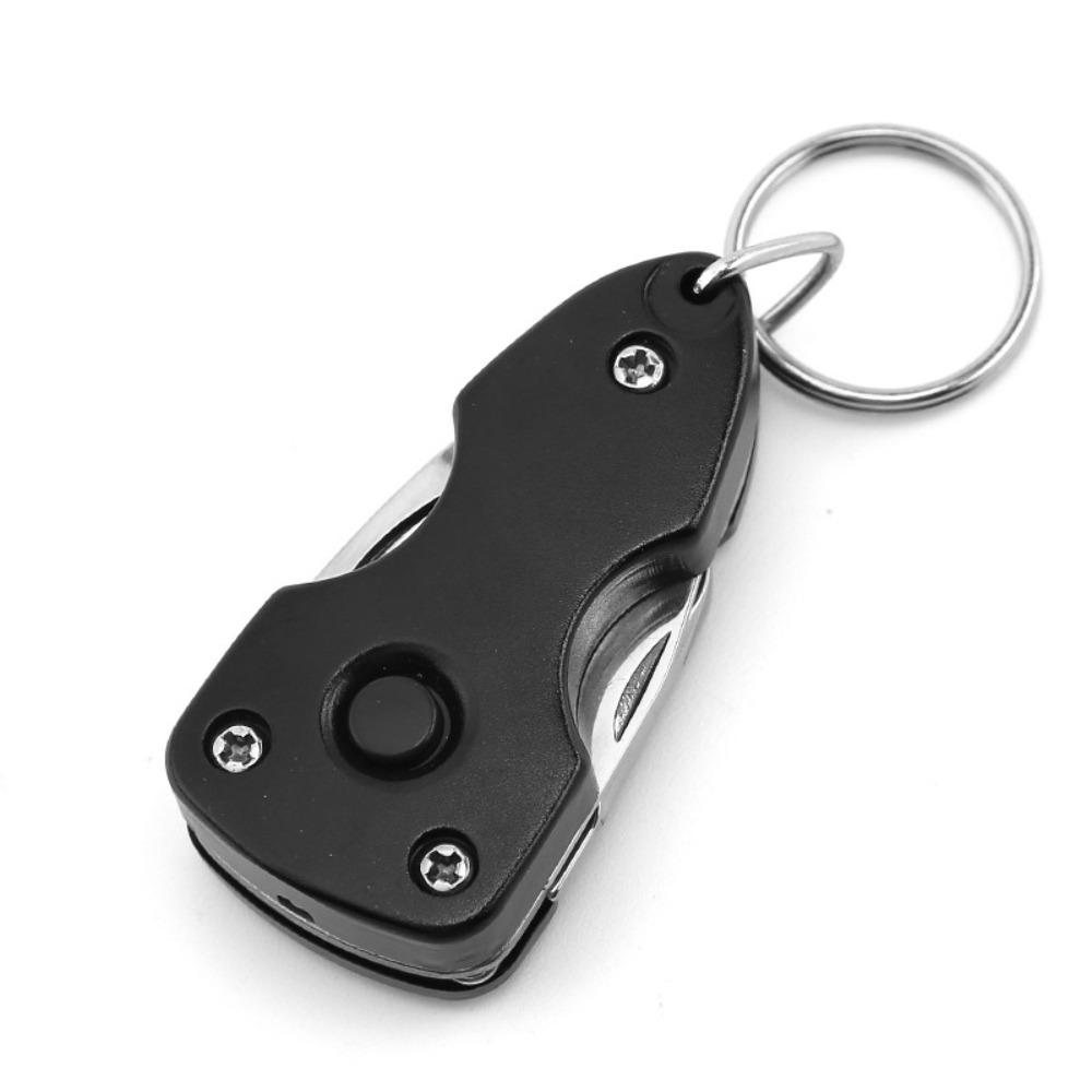 С LED-фонариком складная мини-отвертка 6-в-1 открывалка для бутылок портативный брелок-нож