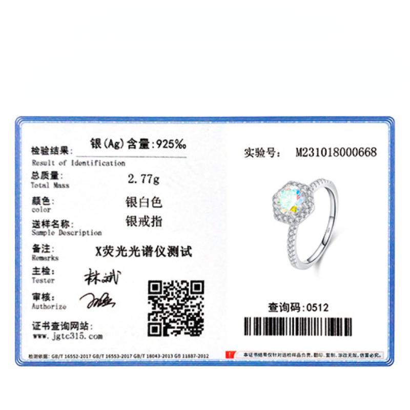 Tancise Classic 925 Sterling Silver Zircon Ring Ladies Jewelry Wedding Promise Party Gift