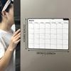 21x28cm Rewritable Monthly Weekly Planner Fridge Magnets Creative Magnetic Memo Message Boards for Refrigerators Home Decor
