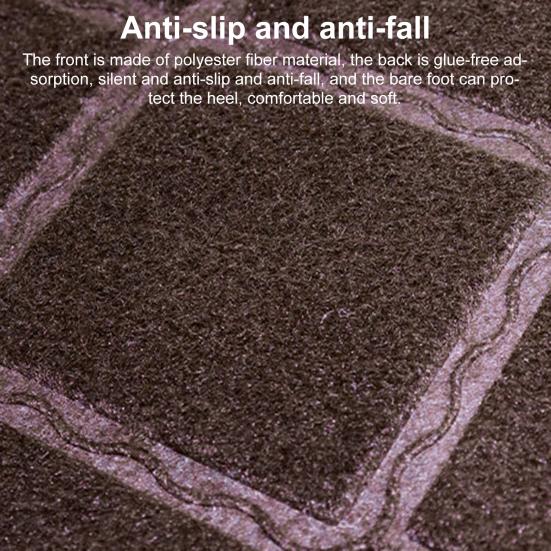 Stair Carpet Protective Non-slip Silent Great Masonry Pattern Embossing Floor Mat Home Supplies