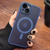 New Matte Translucent Magnetic Phone Case For IPhone 14 13 15 12 11 Pro Max Plus Magsafe Wireless Charge Armor Shockproof Cover