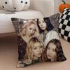 GirlGroup Retro WG WWONDERGIRLS Cushion Cover Throw Pillow Cover Hidden Button Durable Polyester Chair Cushion