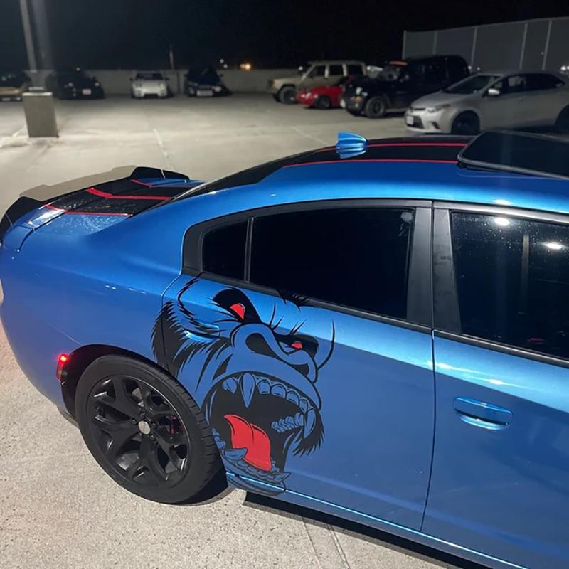 Горилла Кинг-Конг дизайн наклейки для автомобиля внедорожник большая боковая винтажная гранж капот дверь автомобиля кровать пикап грузовик виниловая графика