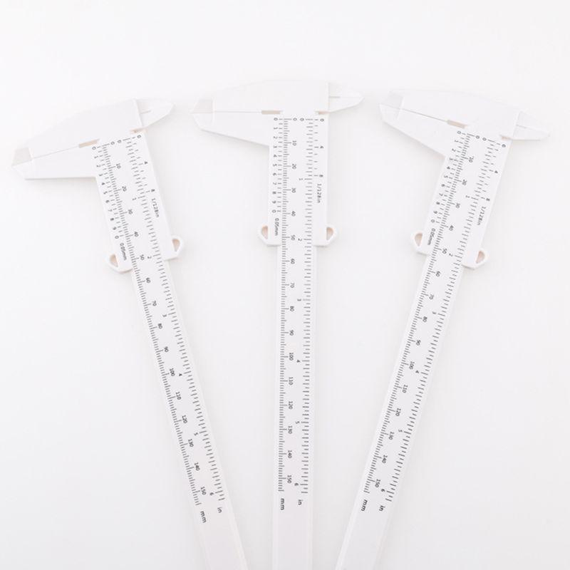 Vernier Caliper with Clear Black Marking 150mm Plumbing Model Making Measure Tool Plastic for Woodworking Metalworking