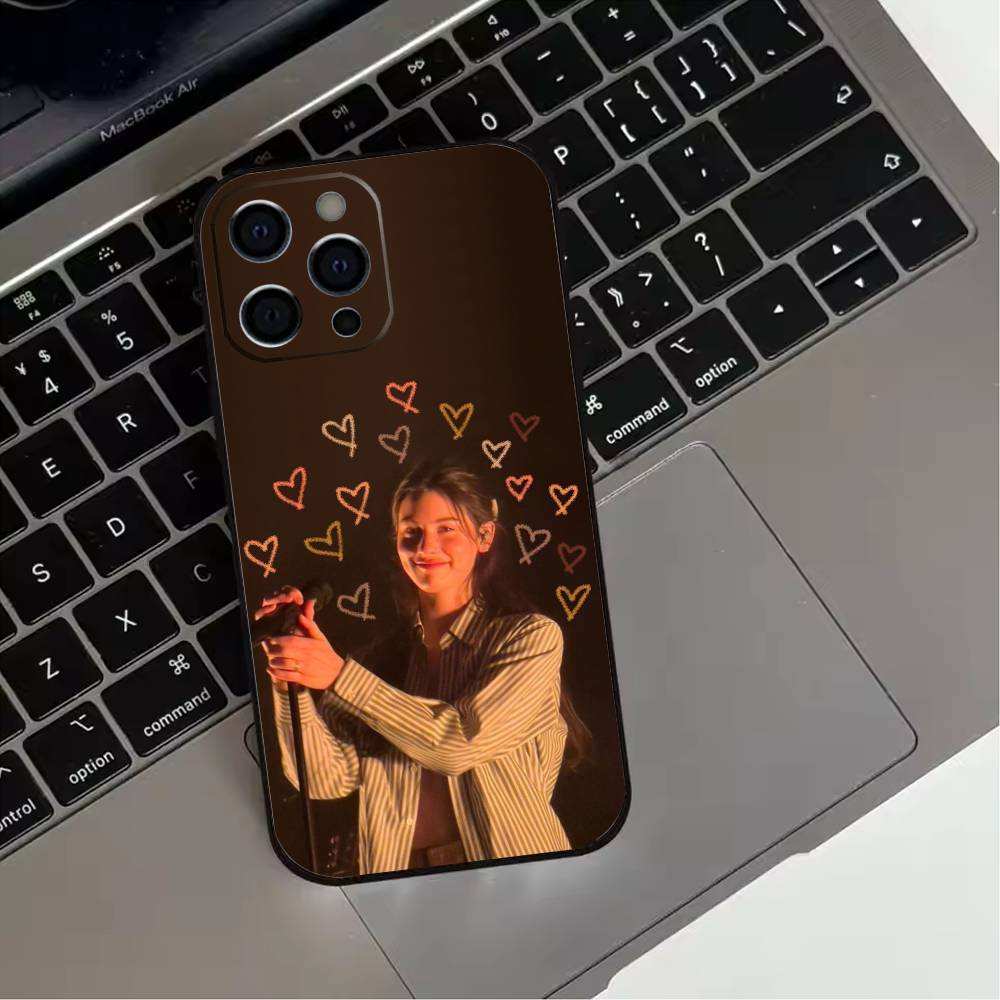 Чехол для телефона G-Gracie abrams для iPhone 17,16,15,14,13,12,11 Plus,Pro Max,XS,Мягкий силиконовый черный чехол