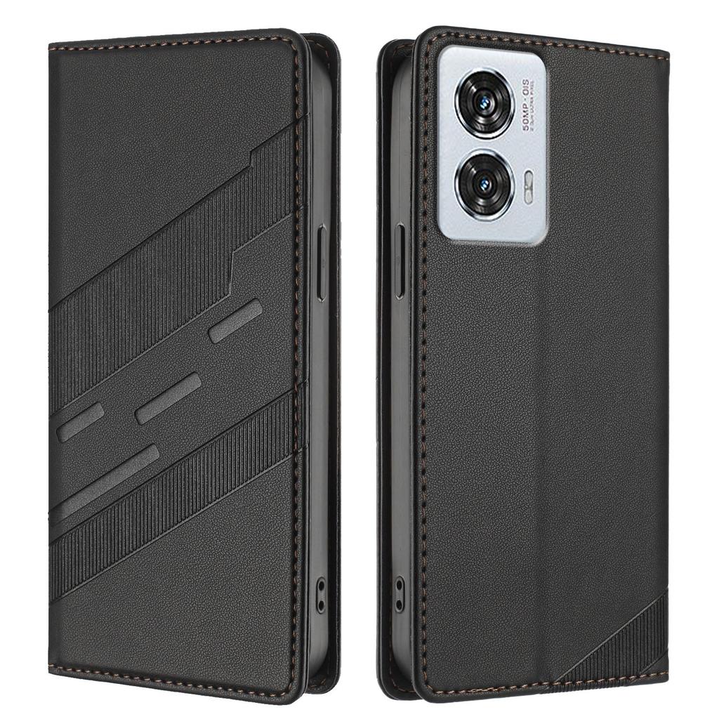 For Motorola Edge 50 Fusion 5G Phone Cases Punk Style Imprinted Wallet Stand Leather Cover