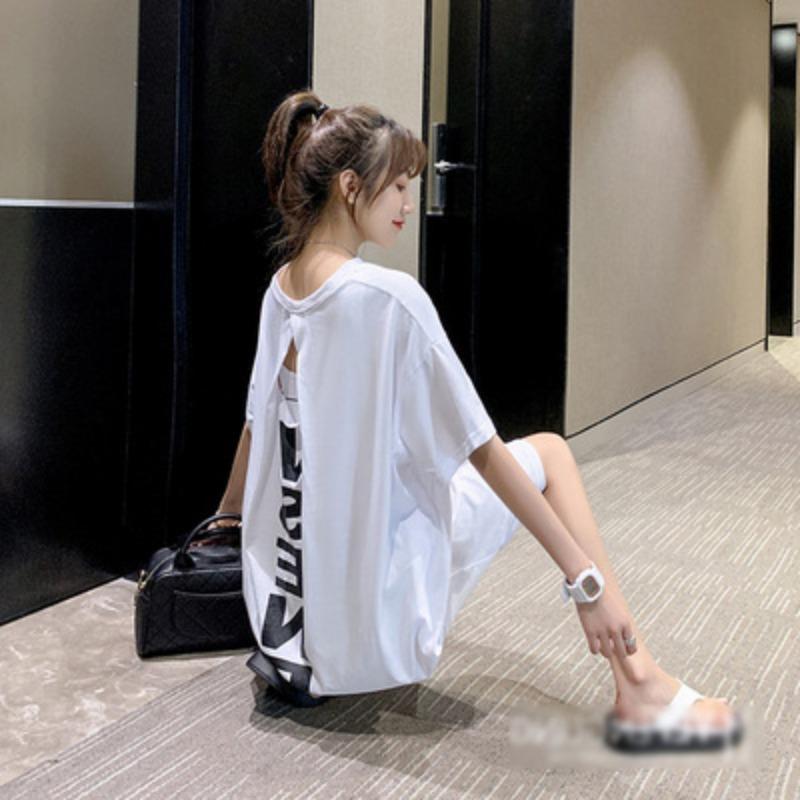 Летние платья больших размеров, женские длинные свободные платья с открытой спиной и коротким рукавом, футболка для беременных