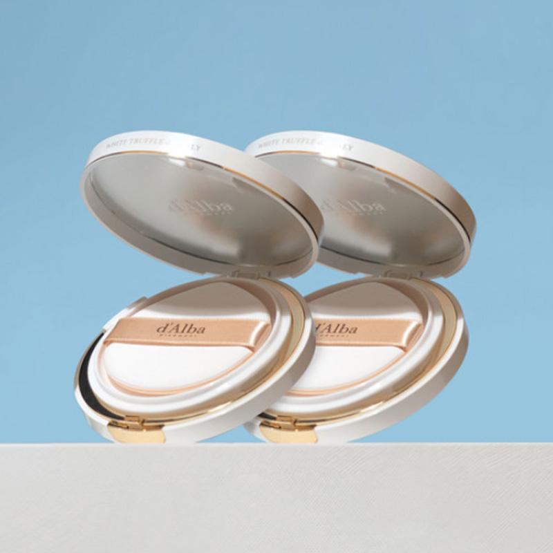 d'Alba Vegan Waterfull Fresh Sun Cushion 25g (SPF50+PA++++) - Skin Cooling, Whitening&Wrinkle Improvement (2 Options)