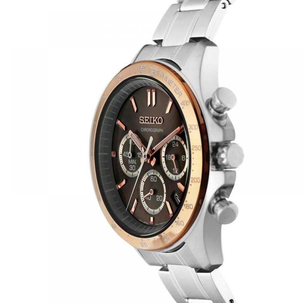 Seiko Sbtr026 Spirit Chronograph Tachymeter Мужские металлические часы