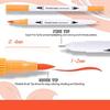 Double-Ended Watercolor Brush Pen Set - Soft-Tip Colored Markers for Children's Outlining and Painting