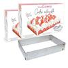 Extendable Pastry Frames - SCRAP COOKING - Rectangle - Stainless Steel - Min 27x18 Cm - Max 52x34 Cm