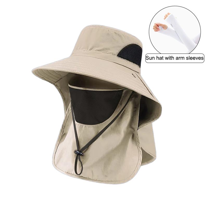 Летние шляпы от солнца с защитой от ультрафиолета для охоты и рыбалки для мужчин и женщин, для походов, кемпинга, козырек, шляпа-ведро, шейный клапан, рыболовная шляпа