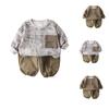 Kids Casual Long-Sleeve Set, Comfortable Daily Wear Outfits