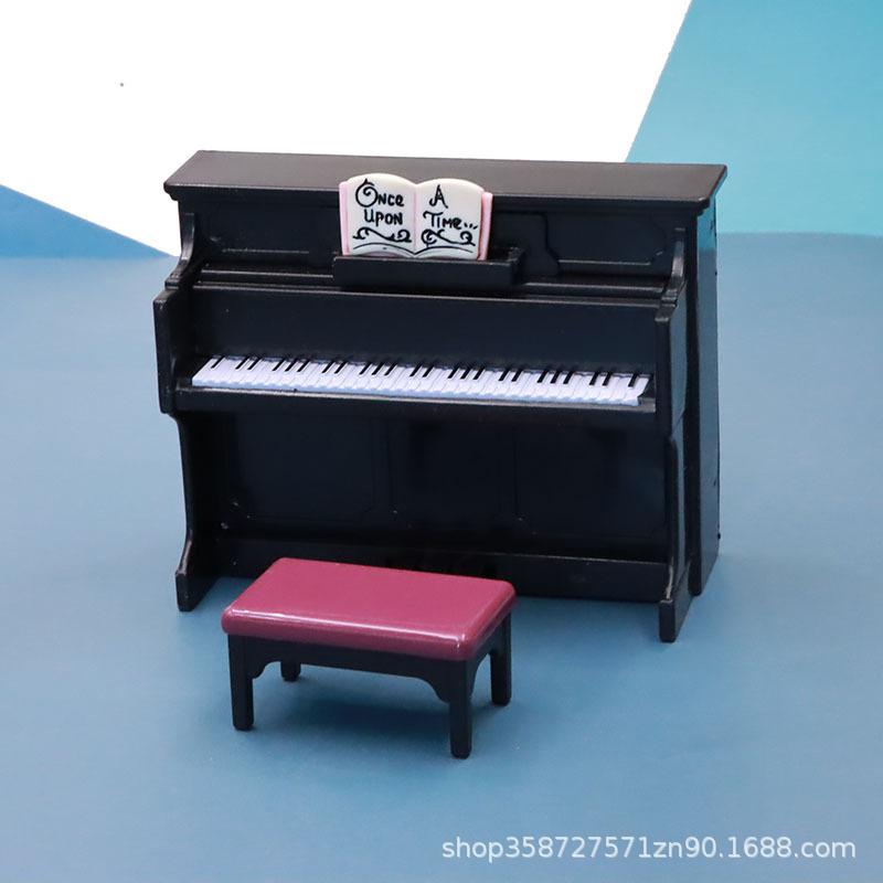 Doll House Accessories Mini Furniture Small Piano Musical Instrument Model Ornament Toy Girl Healing Children'S Small Gifts