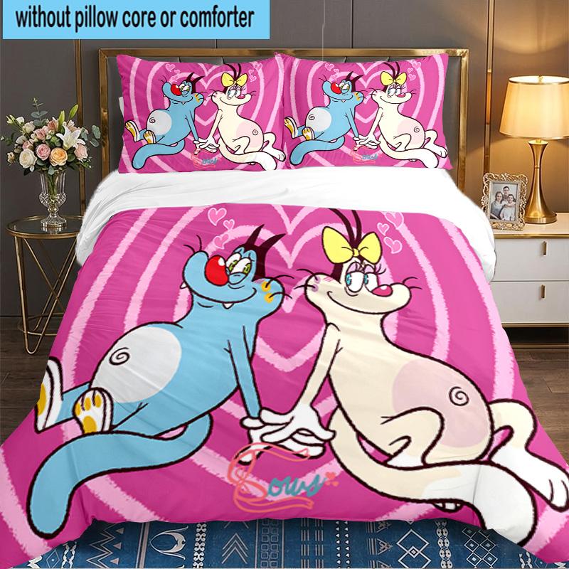3PCS Cockroaches Bedding Set,Including 1pc Duvet Cover And 2pcs Pillowcases Perfect for Bedroom, Dormitory, Large size Fan Christmas gift