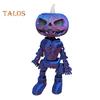 3D Printed Pumpkin Man Figurine Movable Joints Halloween Spooky Pumpkin Figure Luminous Articulated Pumpkin Model Toy Desktop Decoration Ornament