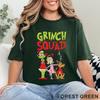 Футболка Grinch Squad, Ретро Рождественская футболка, Футболка Merry Grinchmas