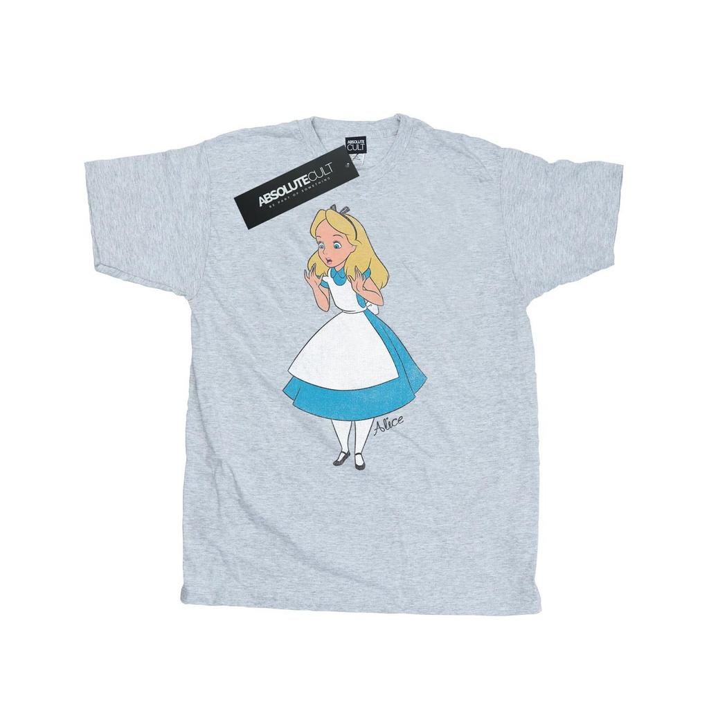 Disney Mens Alice In Wonderland Surprised Alice T-Shirt