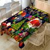 Nordic Christmas Tablecloth Anti -Fouling Polyester Tablecloth New Year Kitchen Tablecloth Coffee Table Decoration Tablecloth