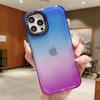 Противоударный прозрачный чехол для телефона с градиентом для Iphone 14 13 Pro Max 12 11 Pro Max Xr Xs X 14plus 13, прозрачный мягкий бампер, задняя крышка