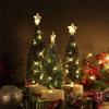 3Pcs/Set Artificial Small Pine Trees Lights Mini Ornaments Christmas Tree Light New Year